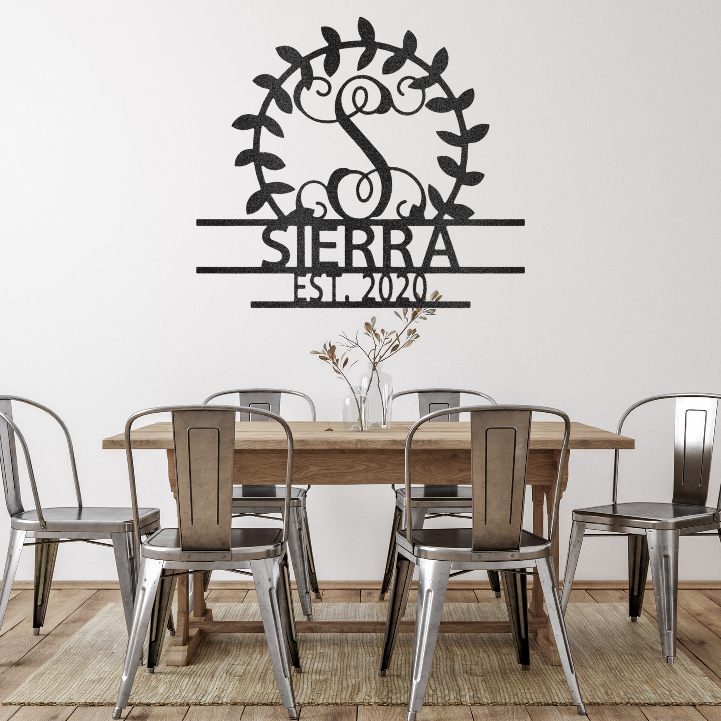 Personalized Crest Monogram Metal Wall Art