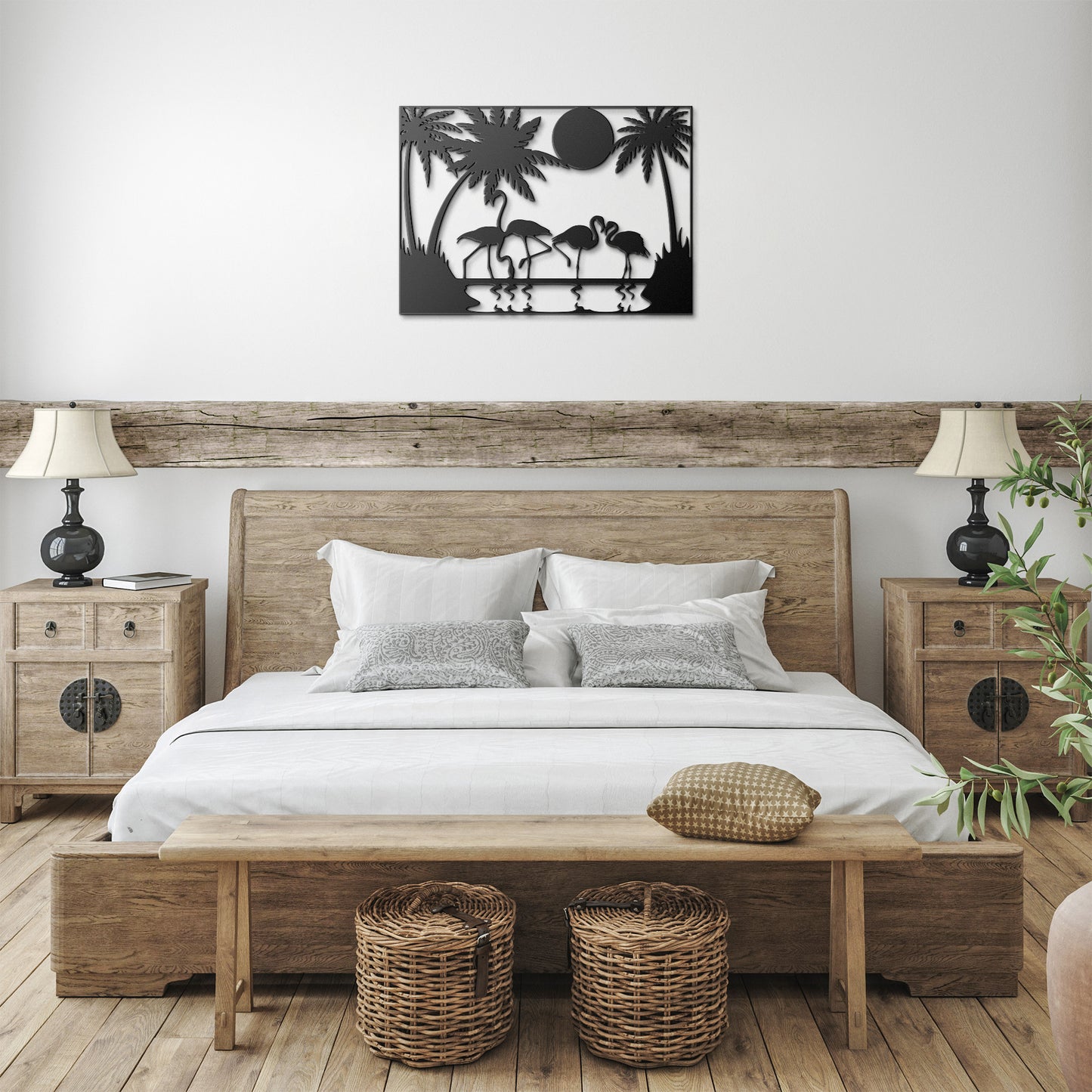 Flamigo Party Metal Wall Art