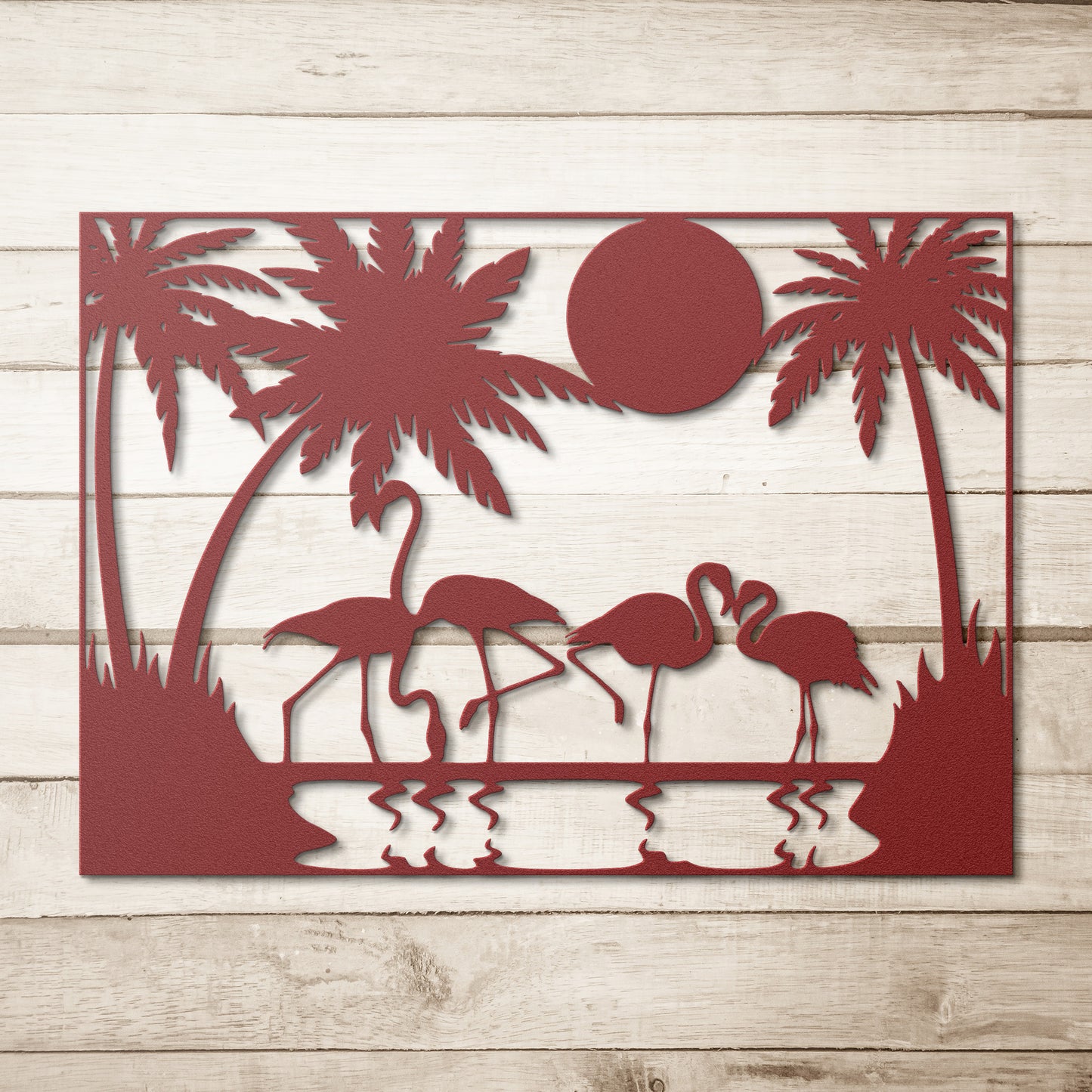 Flamigo Party Metal Wall Art