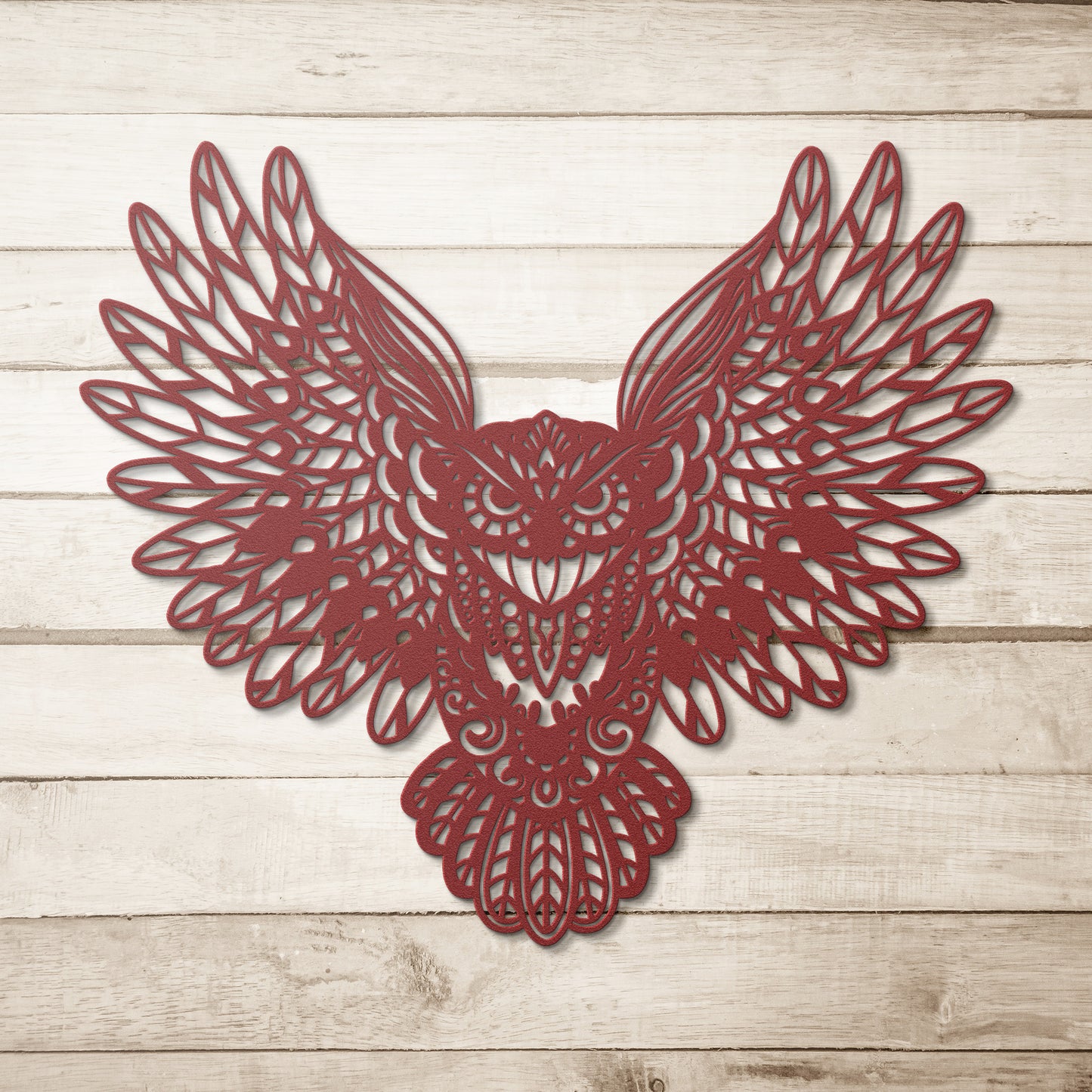 Flying Owl Metal Wall Art