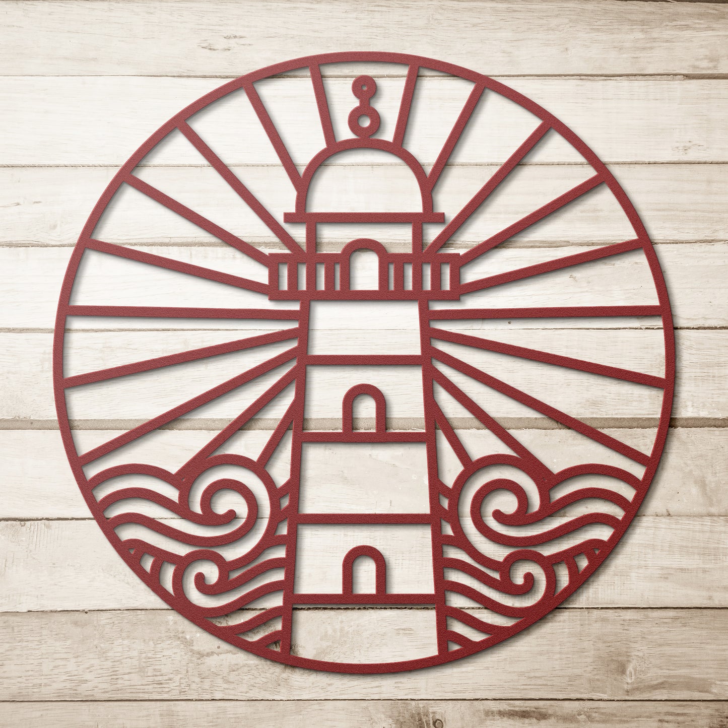 Friendly Lighthouse Metal Wall Art