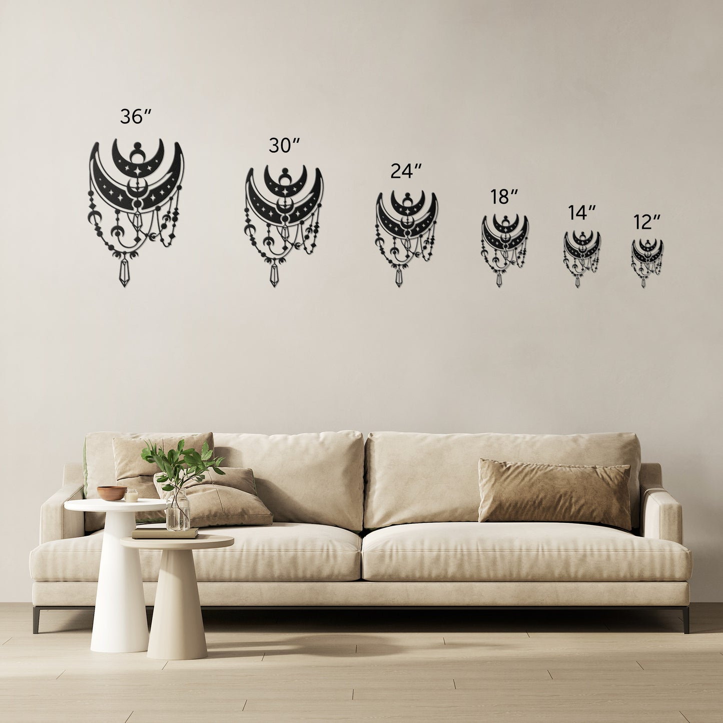 Mystic Moon Metal Wall Art