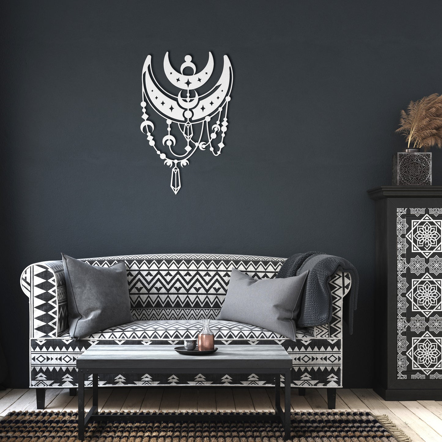 Mystic Moon Metal Wall Art