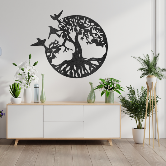 Take Flight Tree Metal Wall Art