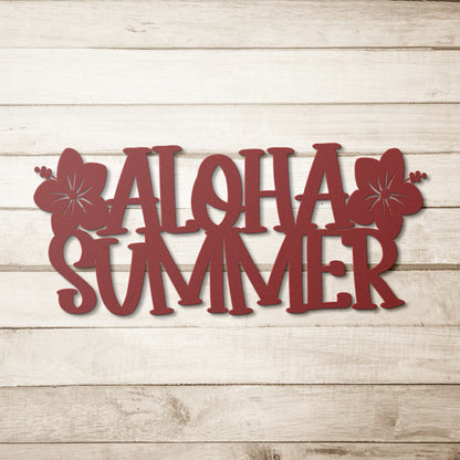 "Aloha Summer" Metal Wall Art
