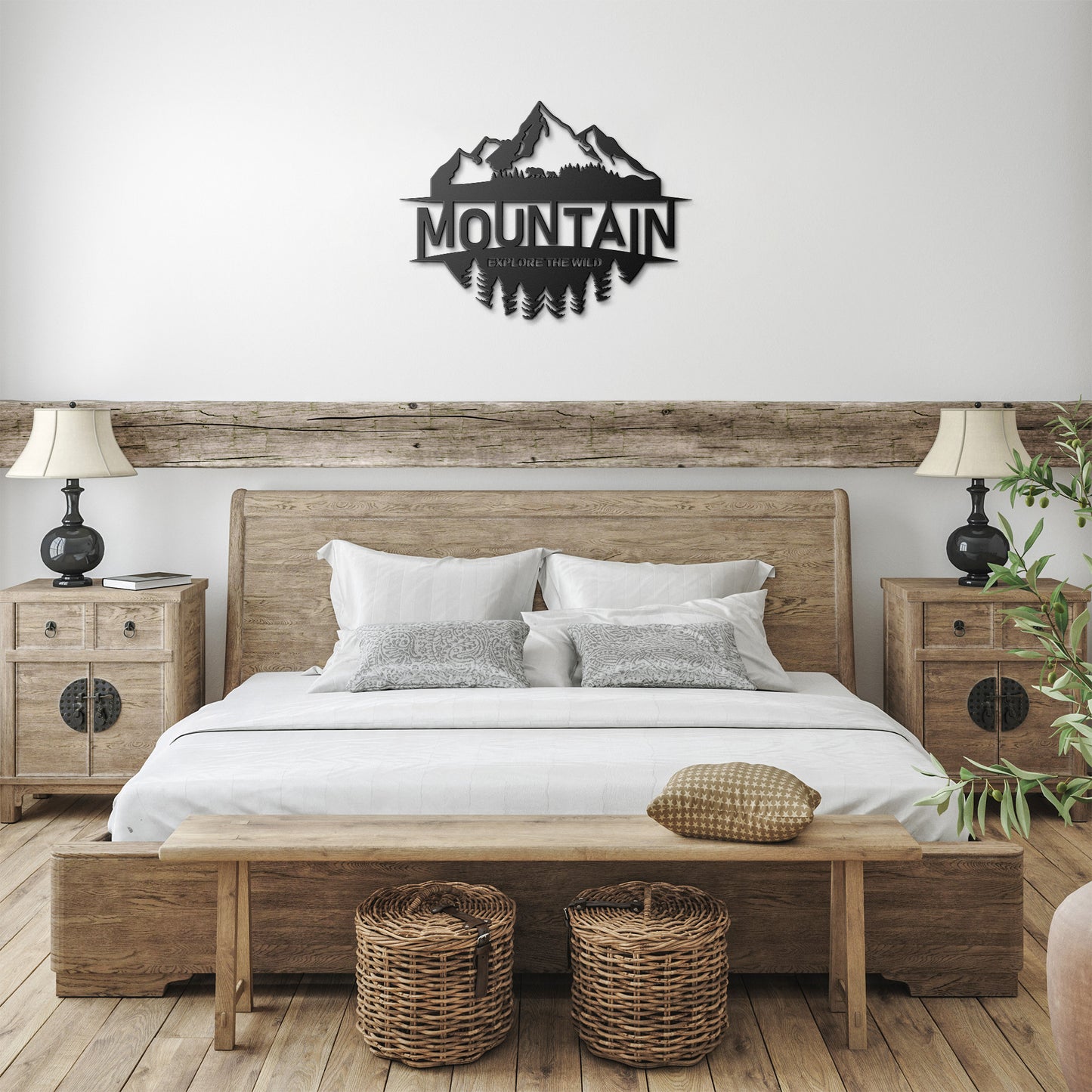 Explore The Wild "Mountain" Metal Wall Art