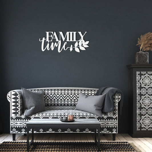 "Family Time" Decorative Metal Wall Art