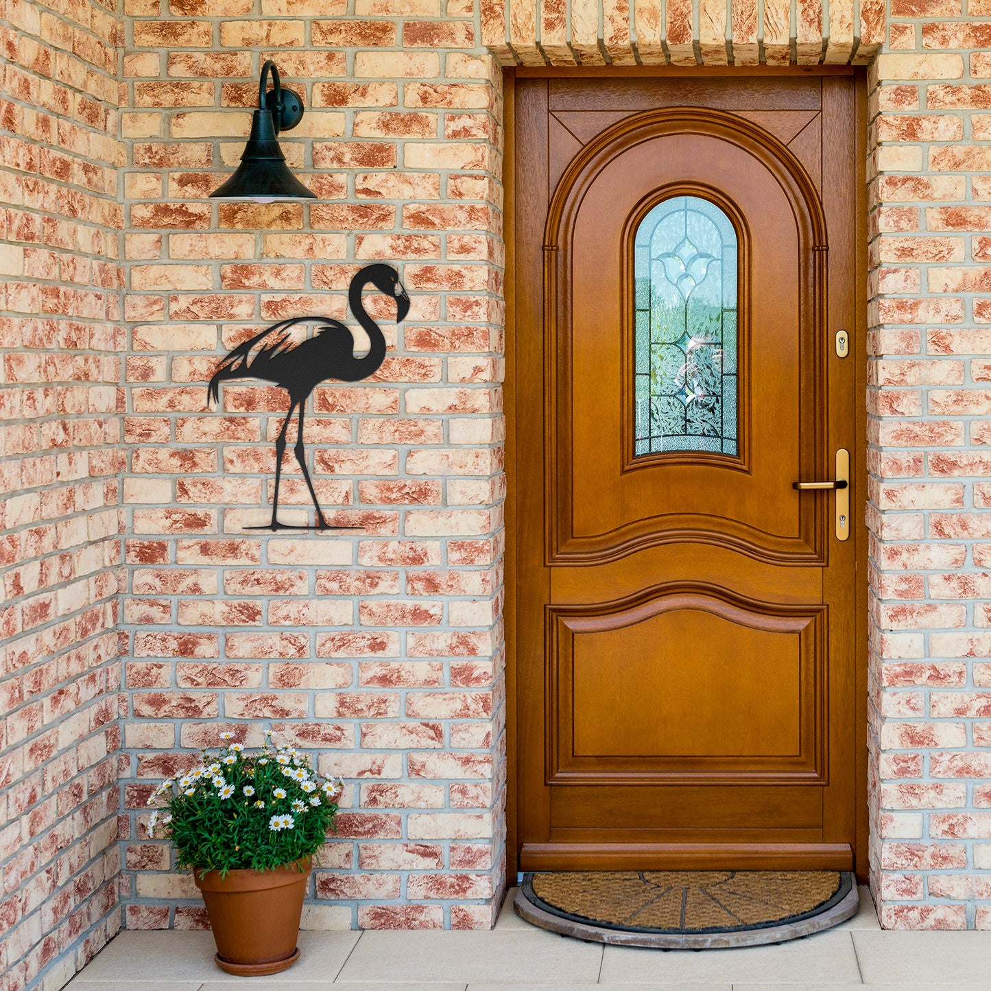 Flamingo Metal Wall Art