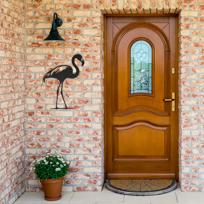 Flamingo Metal Wall Art