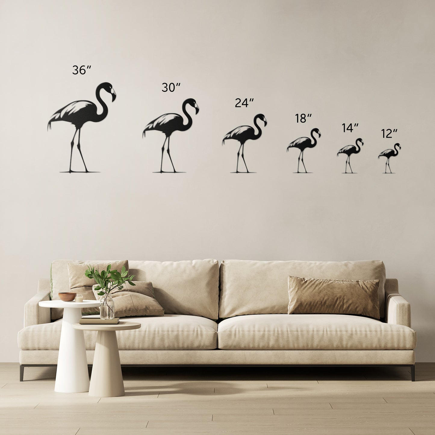 Flamingo Metal Wall Art