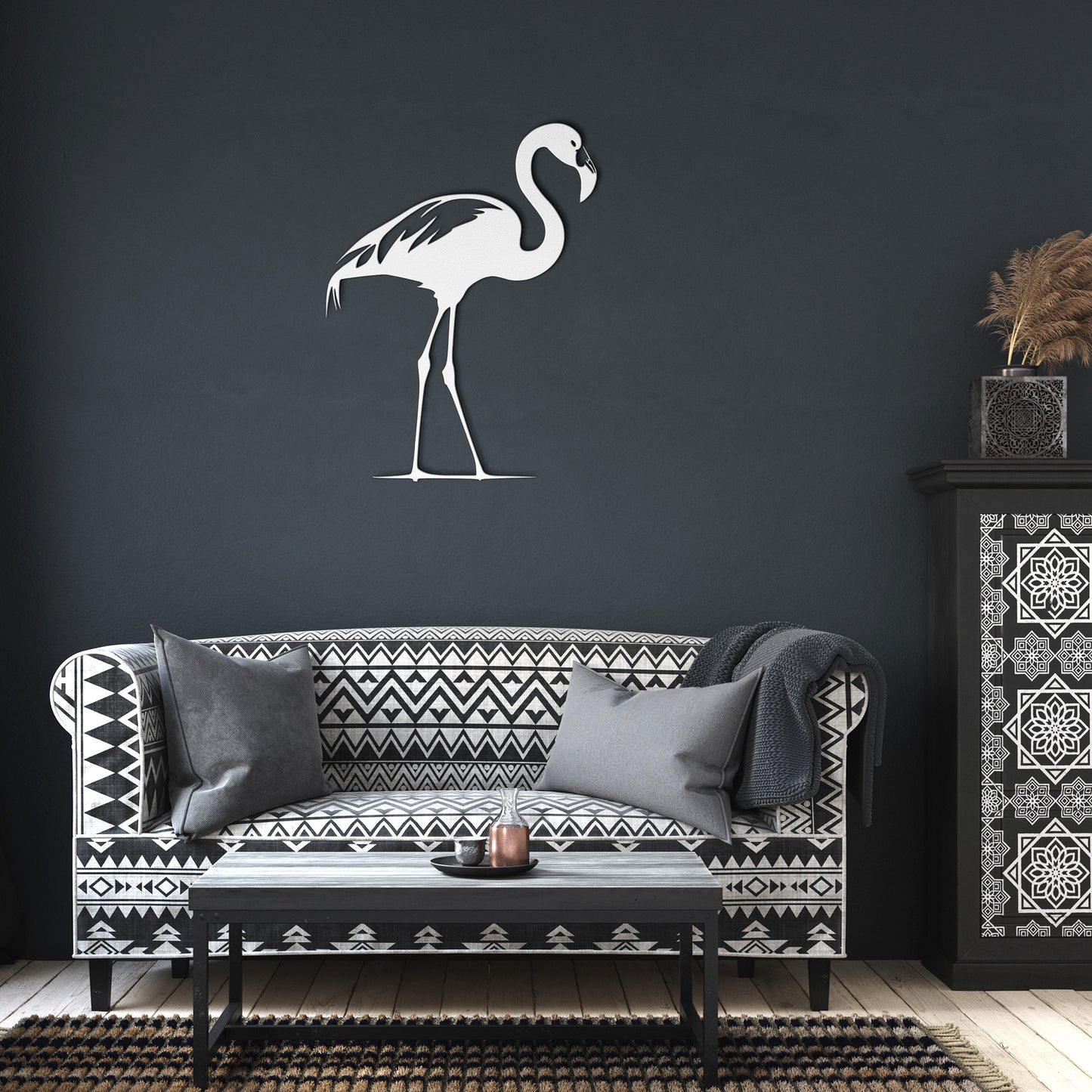 Flamingo Metal Wall Art