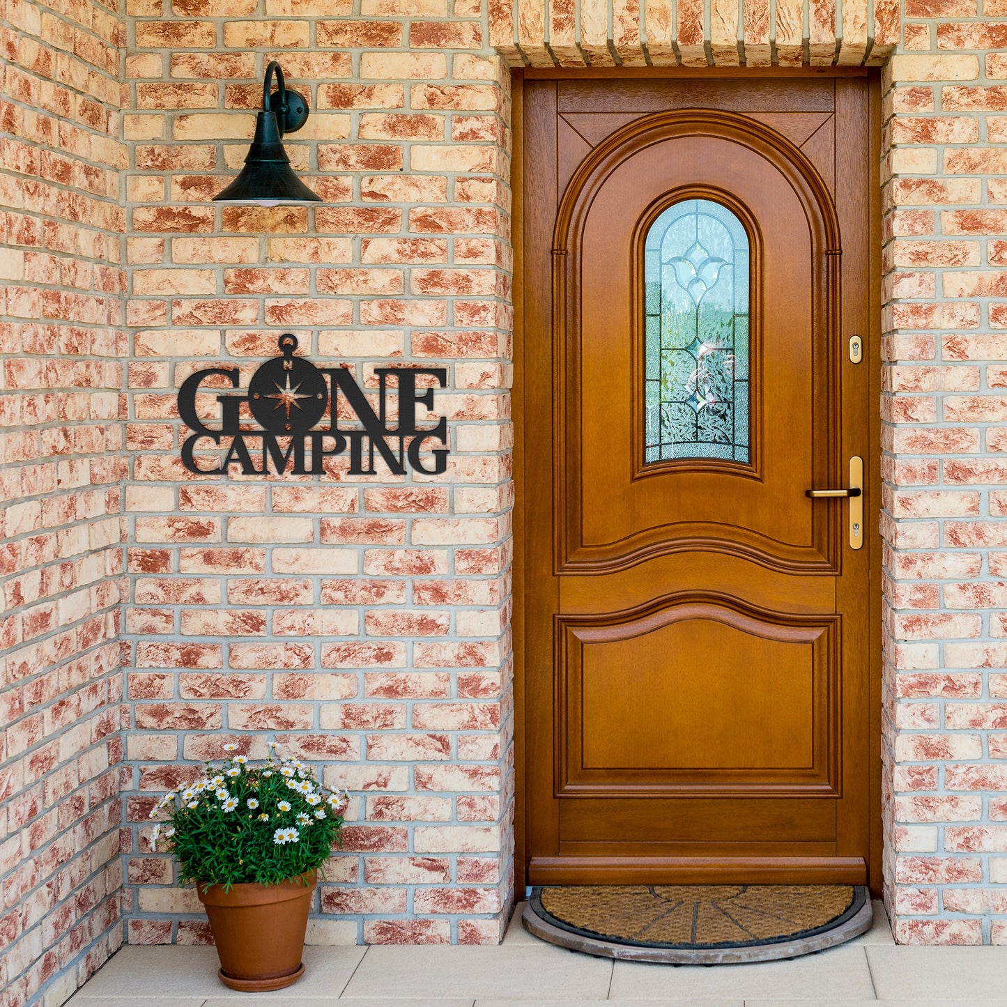 "Gone Camping" Metal Wall Art