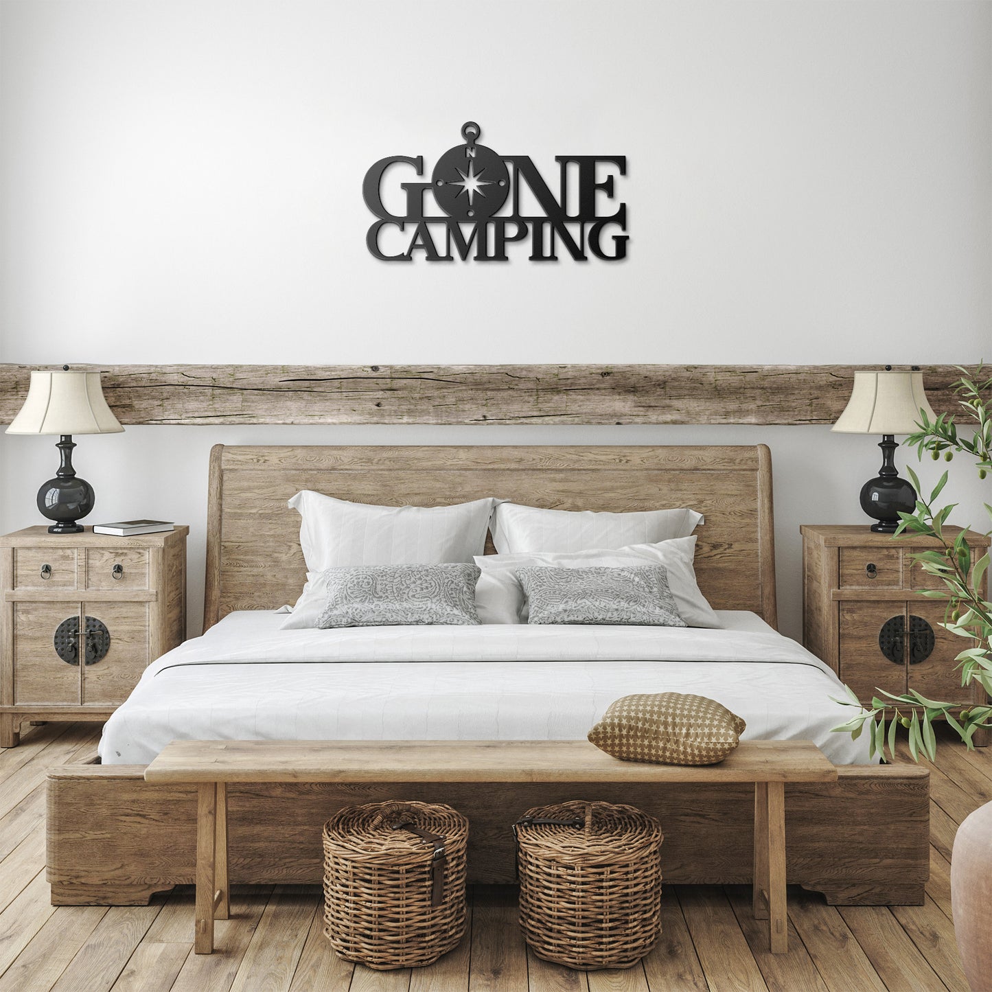 "Gone Camping" Metal Wall Art