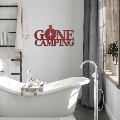 "Gone Camping" Metal Wall Art