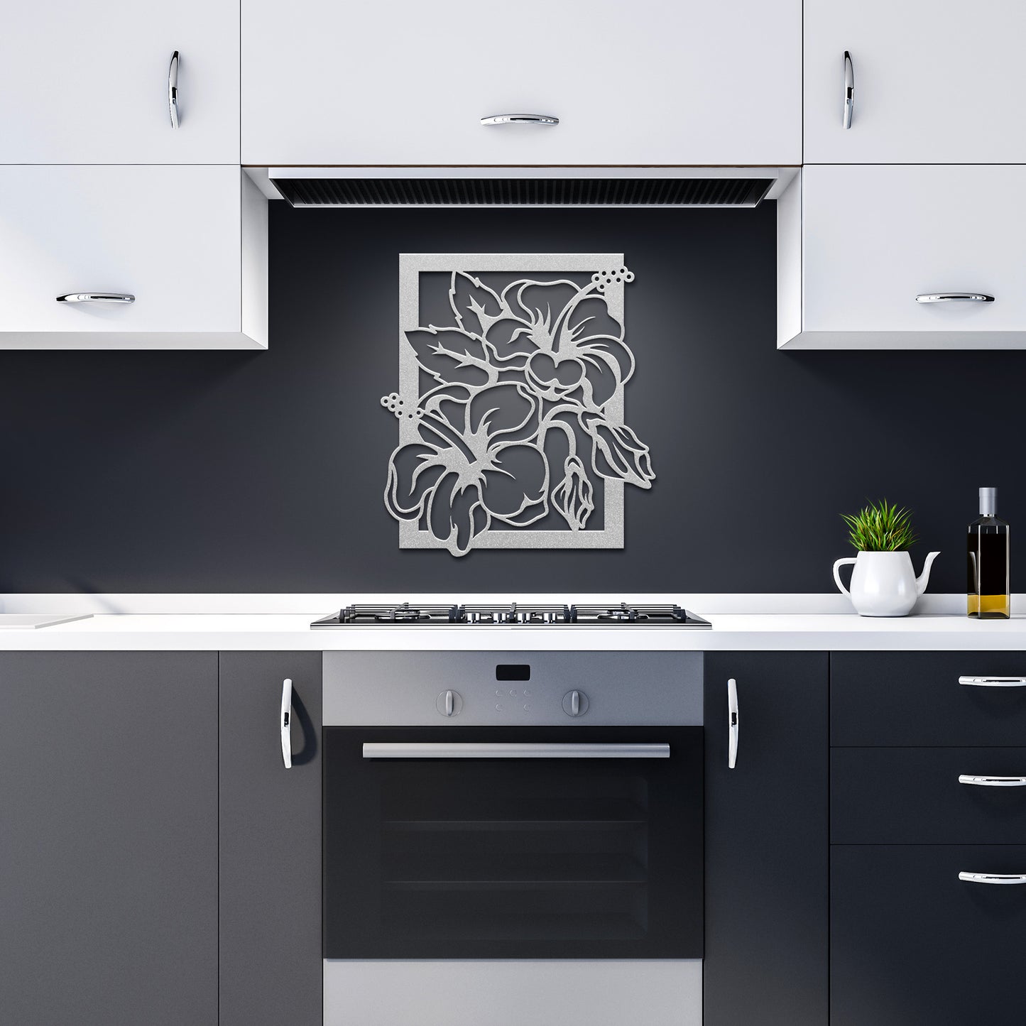 Hibiscus Petals Metal Wall Art