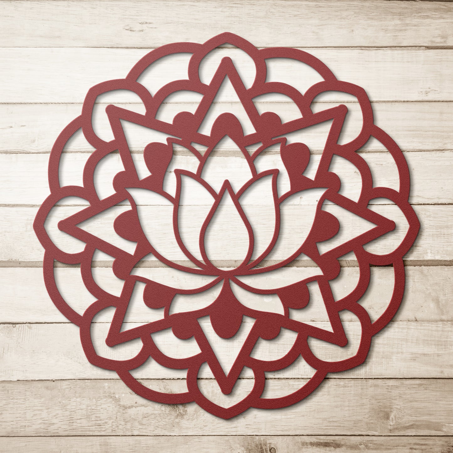 Lotus Circular Metal Wall Art