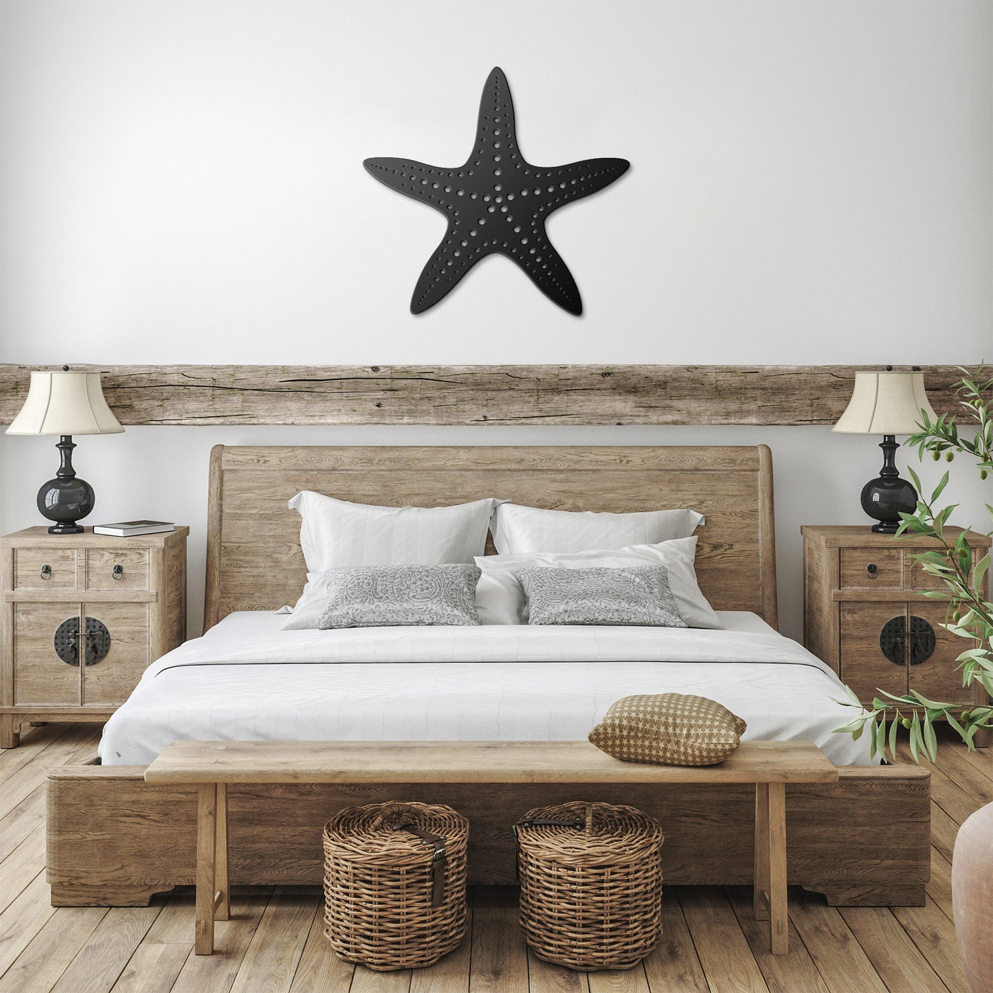 Marine Starfish Metal Wall Art