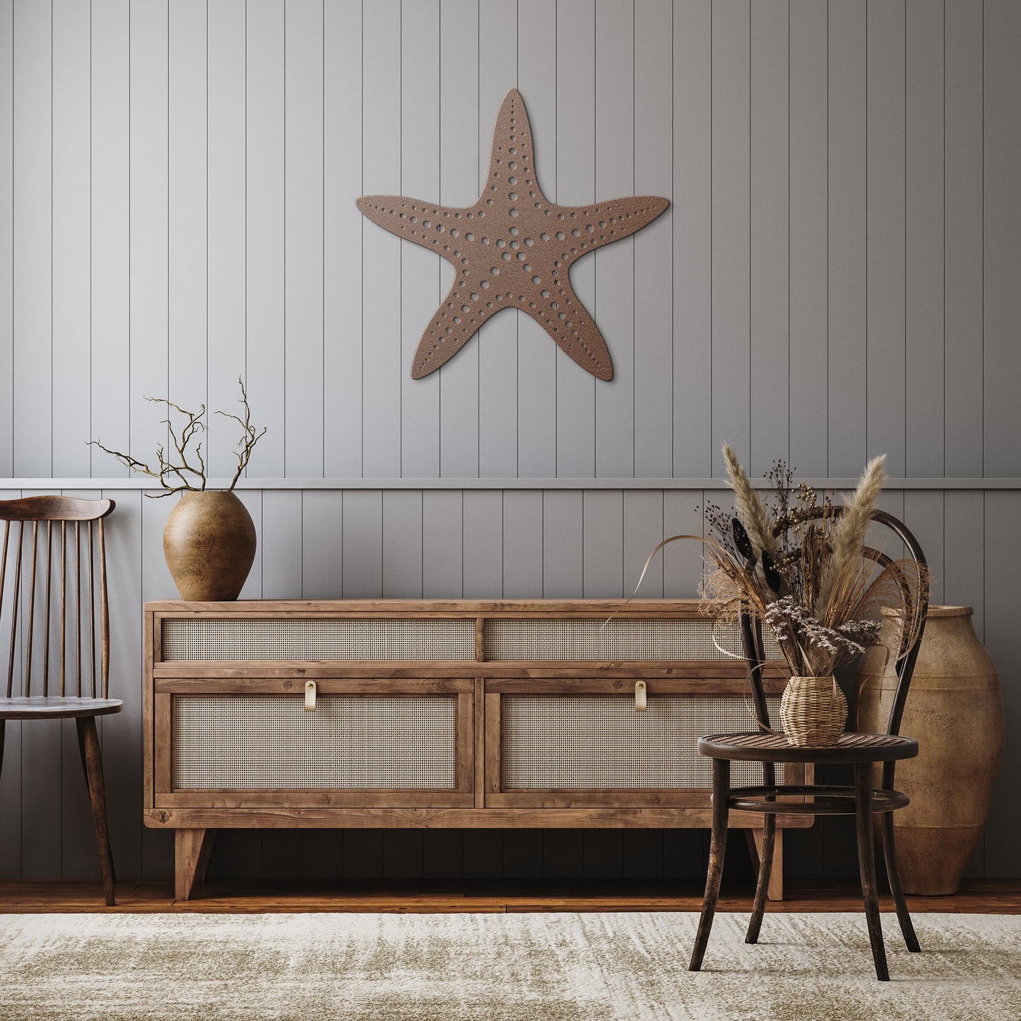 Marine Starfish Metal Wall Art