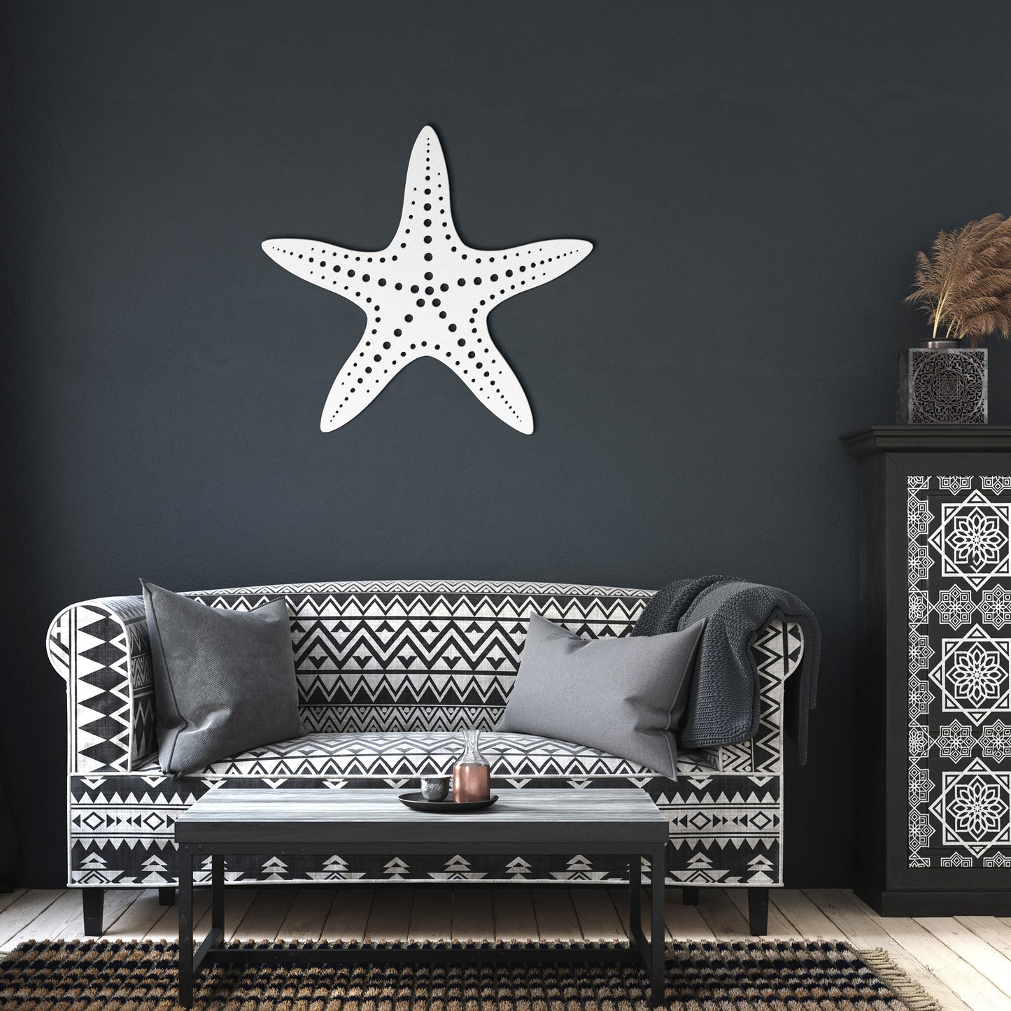 Marine Starfish Metal Wall Art