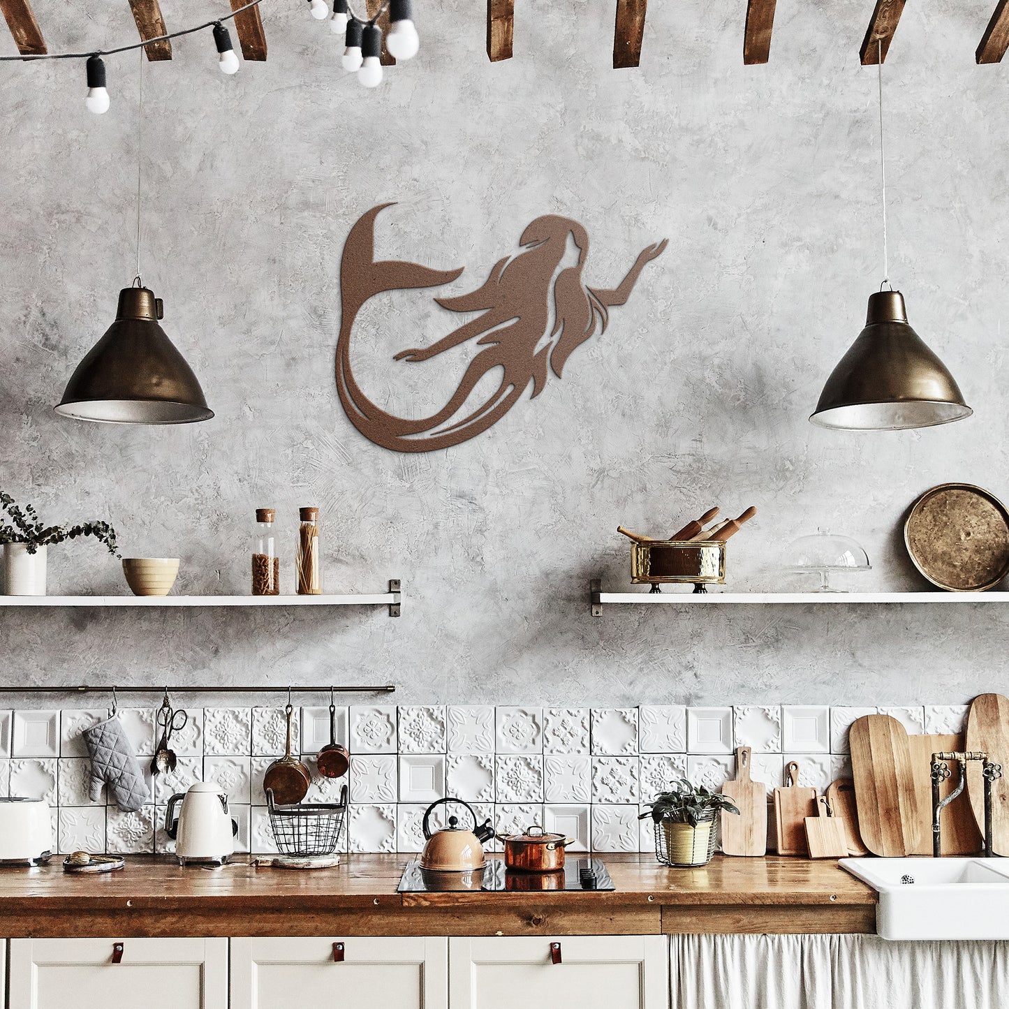 Mermaid Metal Wall Art