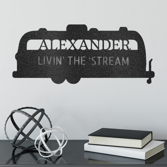 Airstream Monogram Metal Wall Art