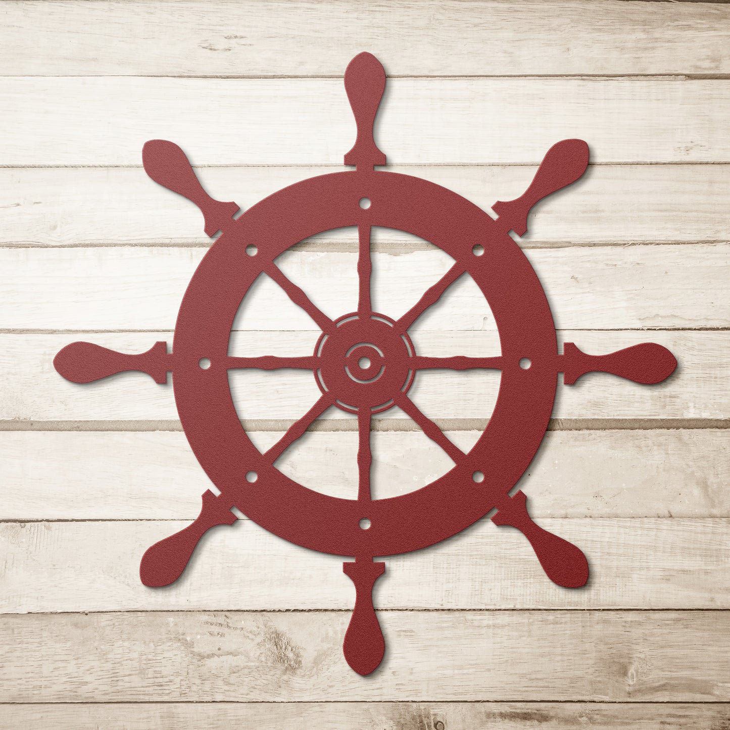 Nautical Wheel Metal Wall Art