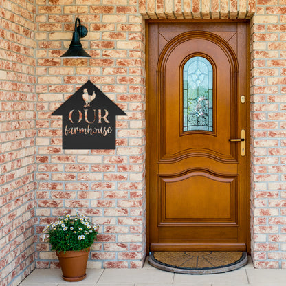 "Our Farmhouse" Metal Wall Art