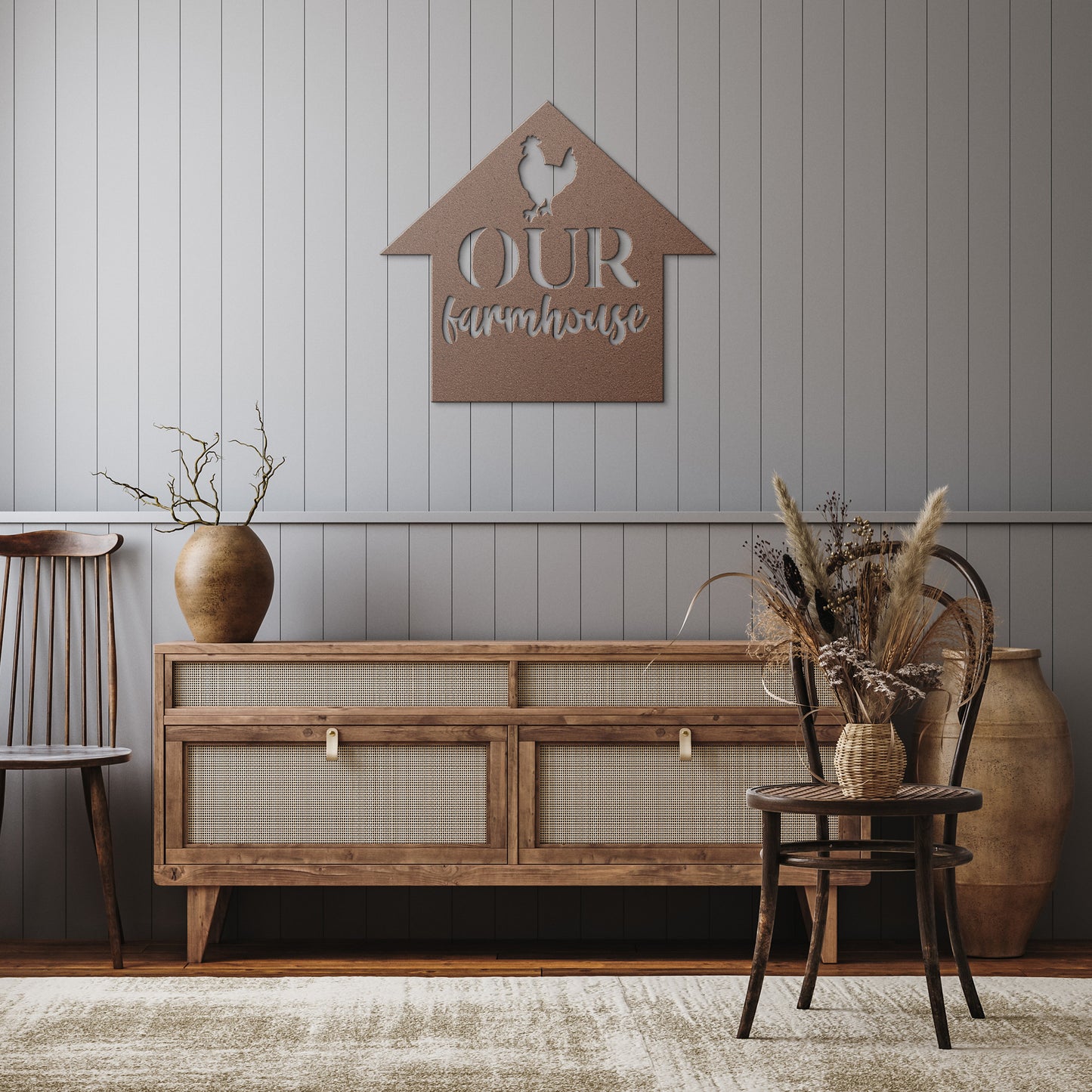 "Our Farmhouse" Metal Wall Art