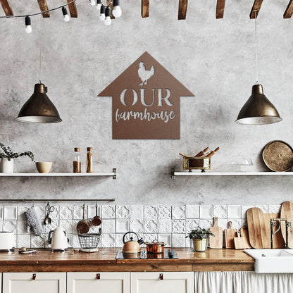 "Our Farmhouse" Metal Wall Art