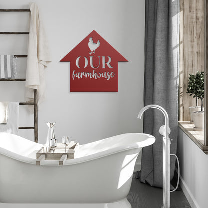 "Our Farmhouse" Metal Wall Art