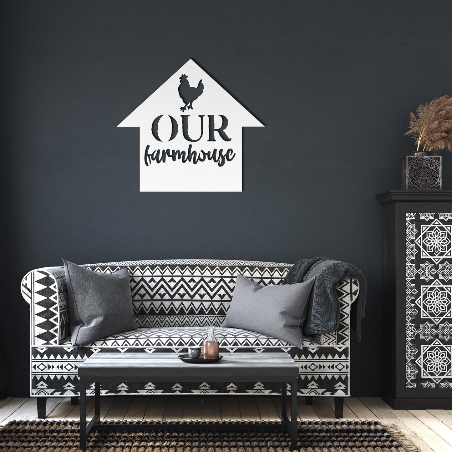 "Our Farmhouse" Metal Wall Art