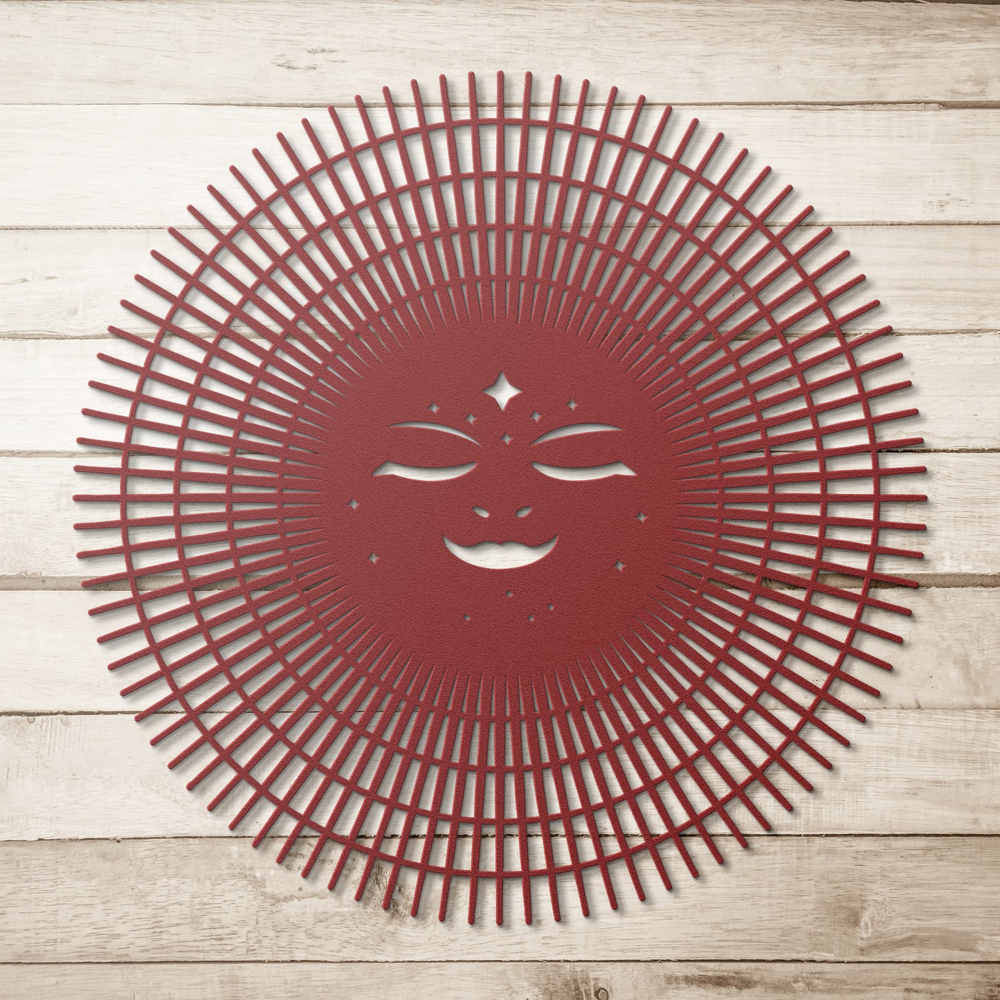 Smiling Celestial Sun Metal Art