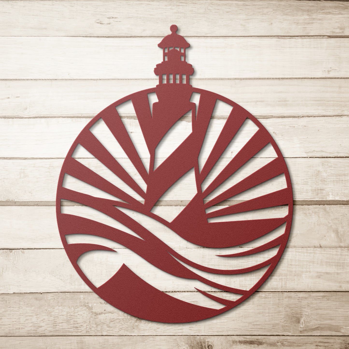 Sunrise at the Lighthouse Metal Wall Art