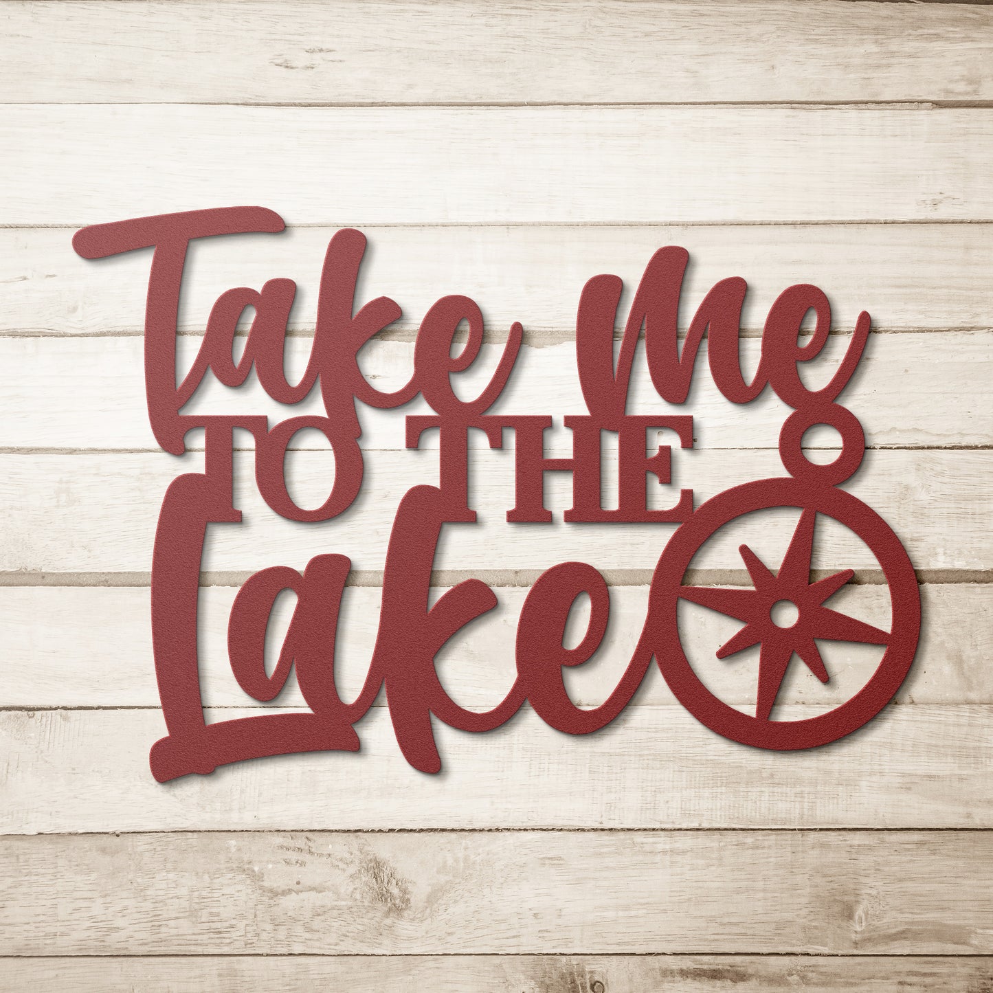 "Take Me To The Lake" Metal Wall Art