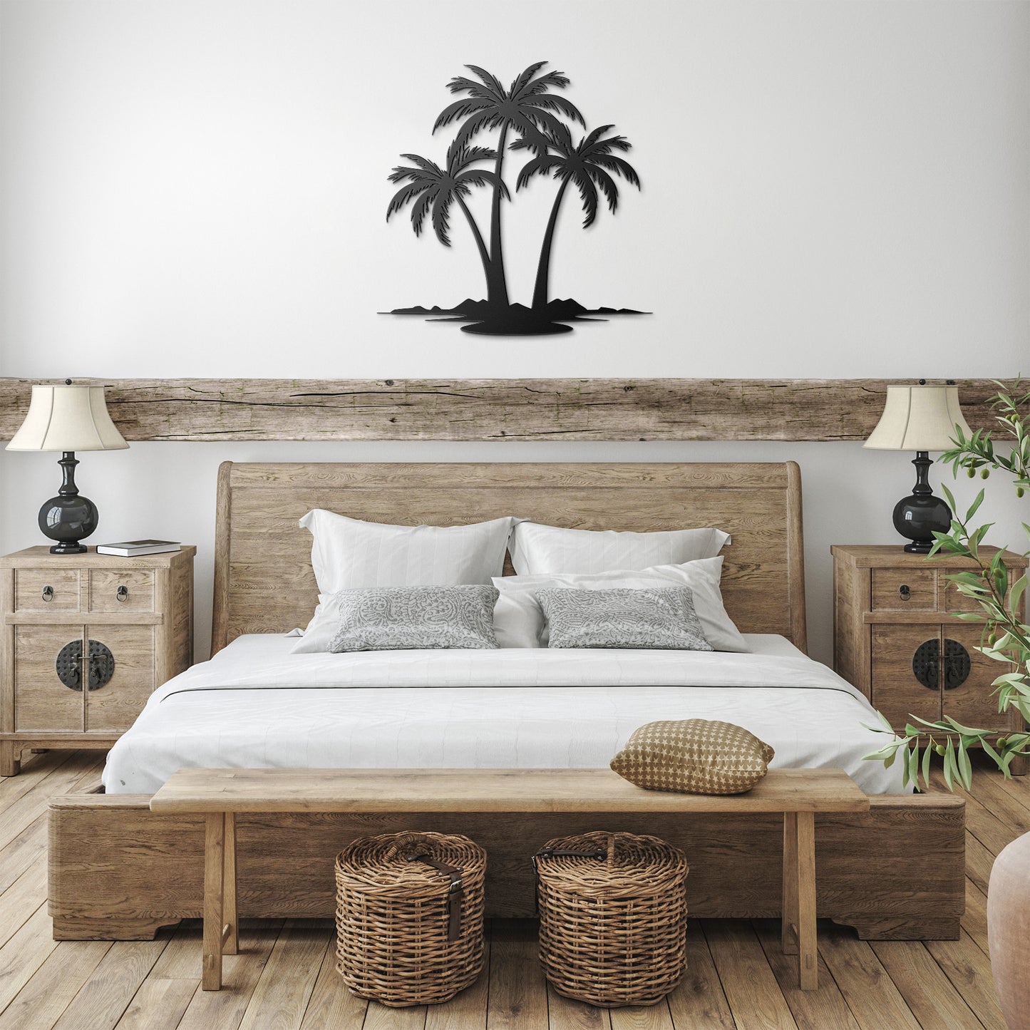 Tropical Palm Trees Metal Wall Art