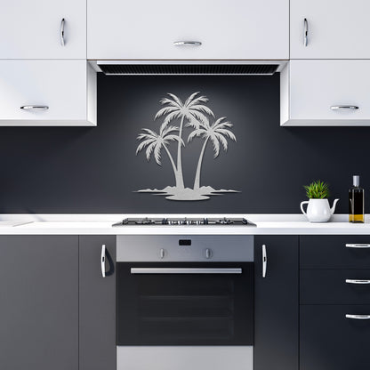 Tropical Palm Trees Metal Wall Art