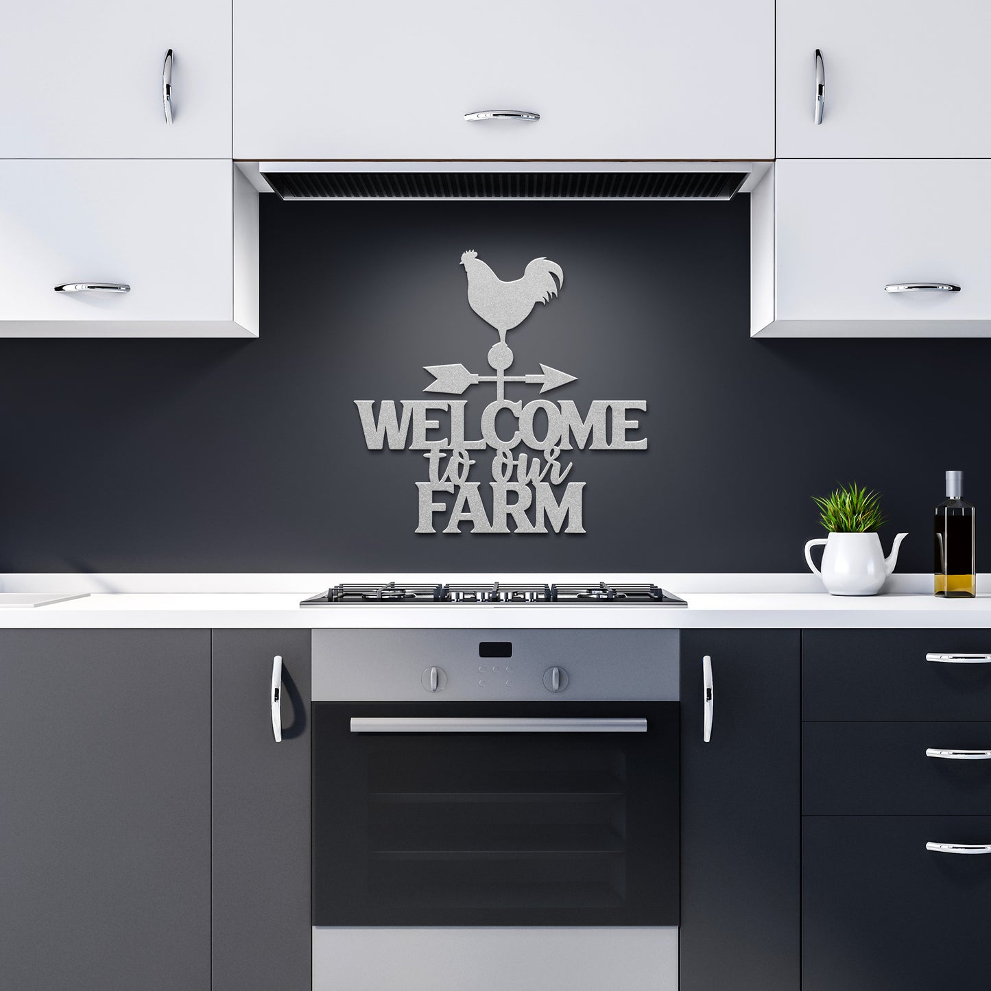 "Welcome To Our Farm" Metal Wall Art