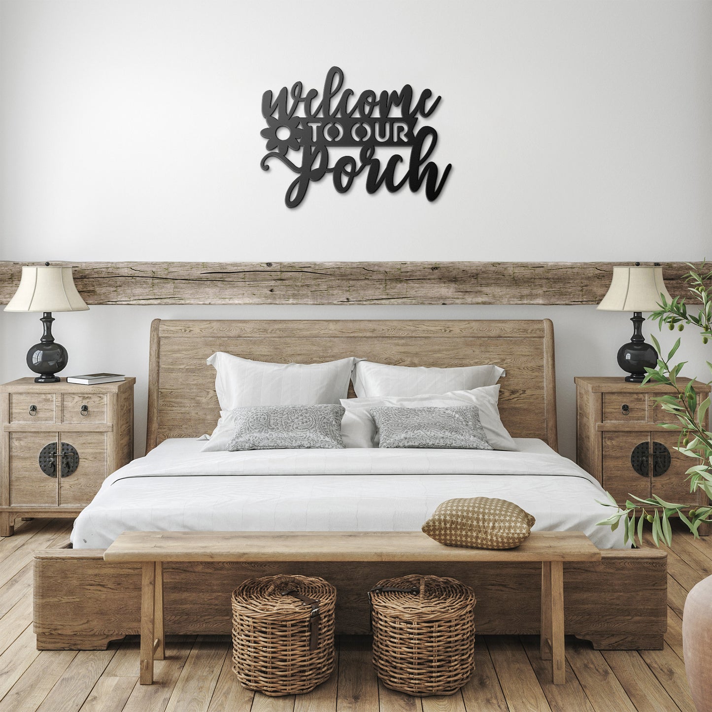 "Welcome to Our Porch" Metal Wall Art
