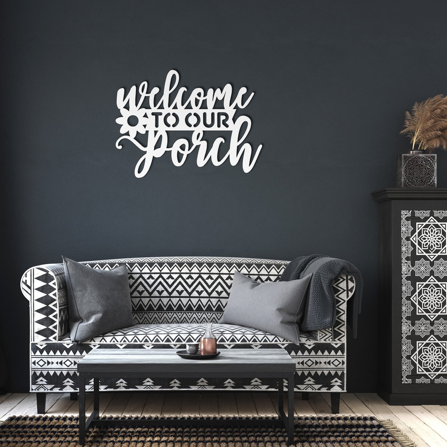 "Welcome to Our Porch" Metal Wall Art