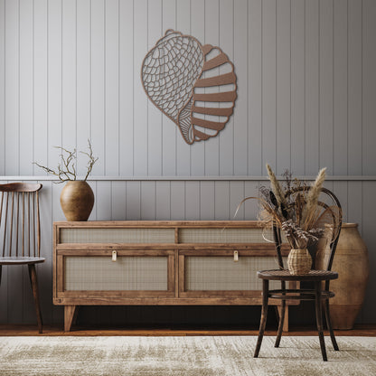 Whimsical Shell Metal Wall Art