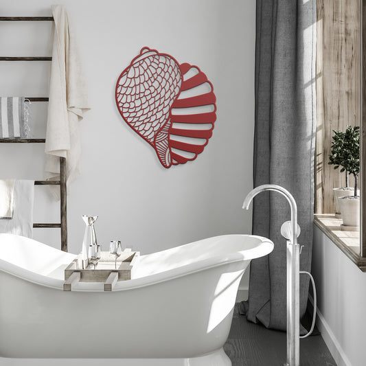 Whimsical Shell Metal Wall Art