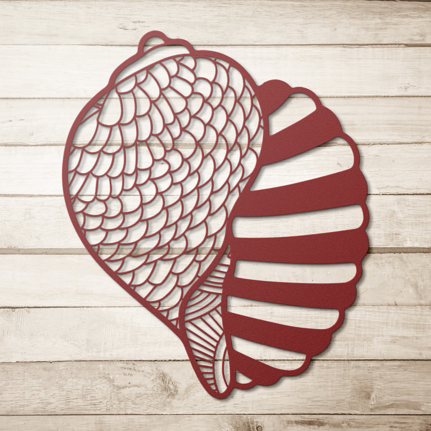 Whimsical Shell Metal Wall Art