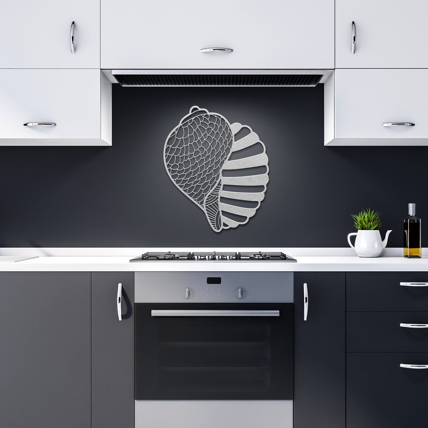 Whimsical Shell Metal Wall Art