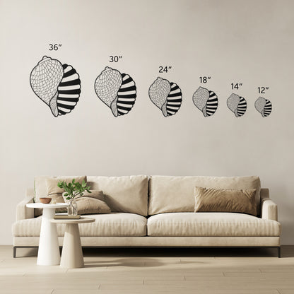 Whimsical Shell Metal Wall Art