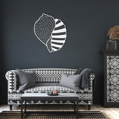 Whimsical Shell Metal Wall Art
