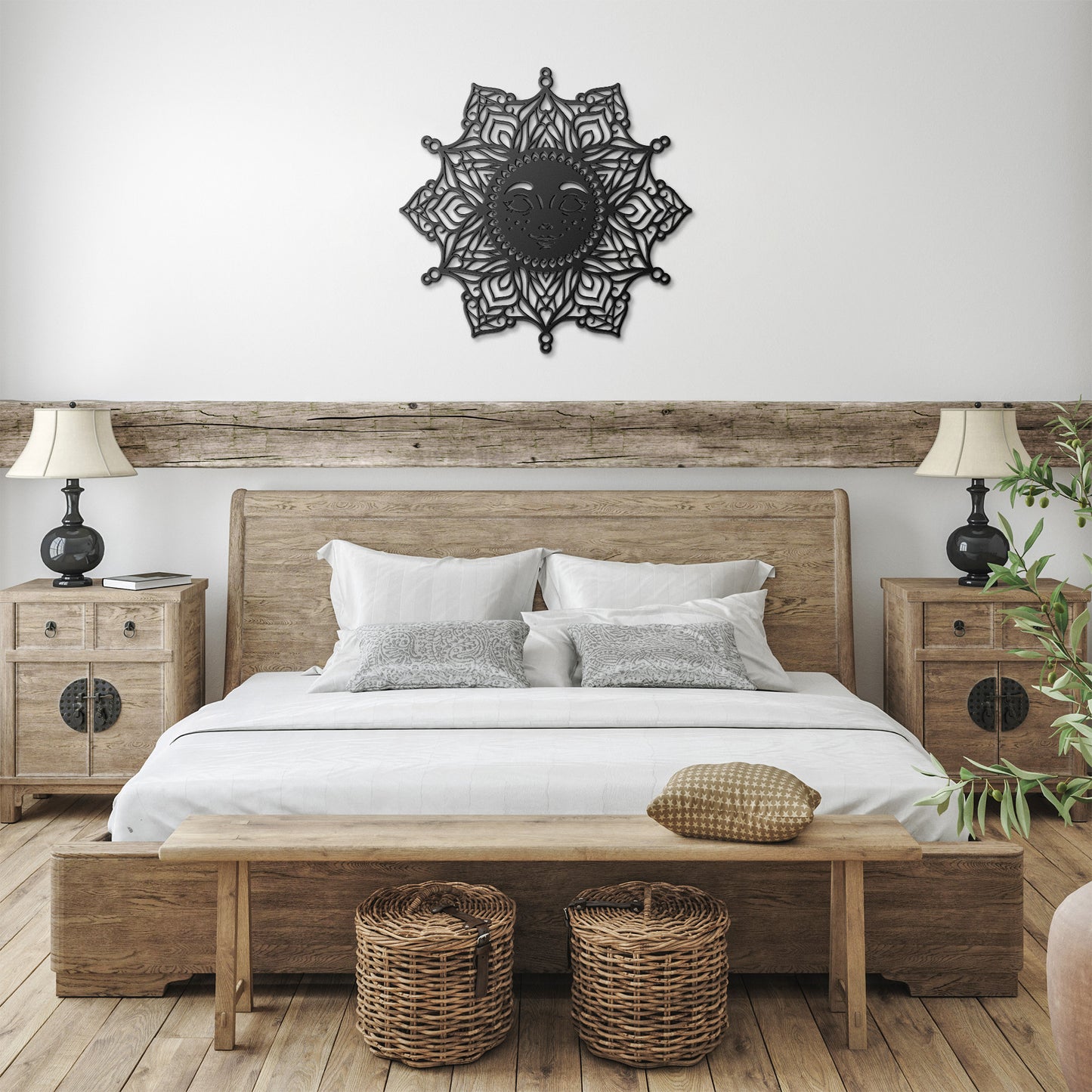 Sunshine Mandala Metal Wall Art